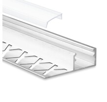 LED stucprofiel 3 meter inclusief klikafdekking 37 mm x 10,9 mm - STUC100