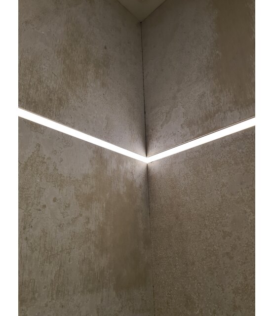 LED tegel profiel 2,5 meter 33 mm x 16,8 mm STUC100 - AFHAALPRIJS