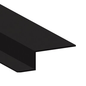 Zwart LED gipsplaat profiel voor koof 43,5mm x 13,44mm - GIPS160ZWART