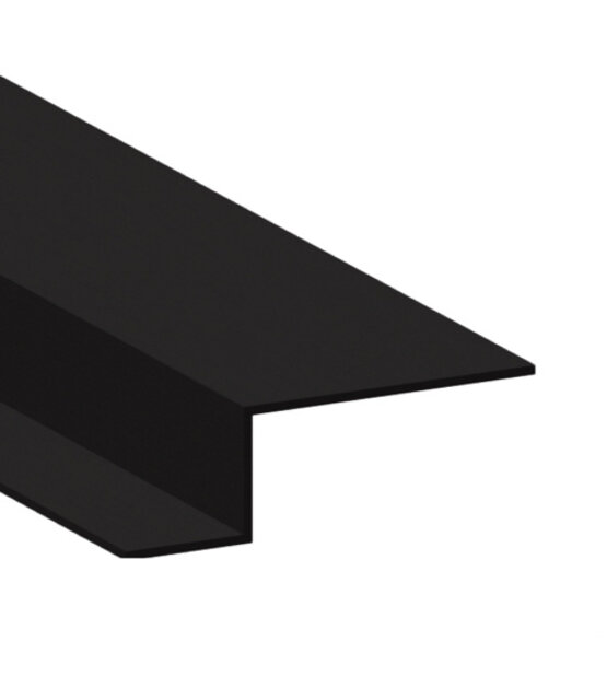 Zwart LED gipsplaat profiel voor koof 43,5mm x 13,44mm - GIPS160ZWART