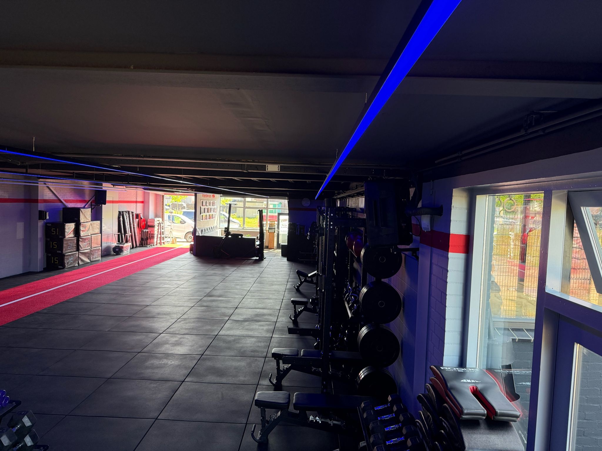 Sportschool lichtplan led strips