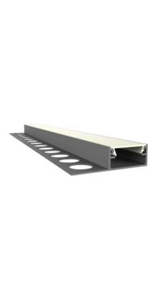 150cm LED tegel en stuc profiel inclusief afdekking 40mm x 10,8mm - STUC300