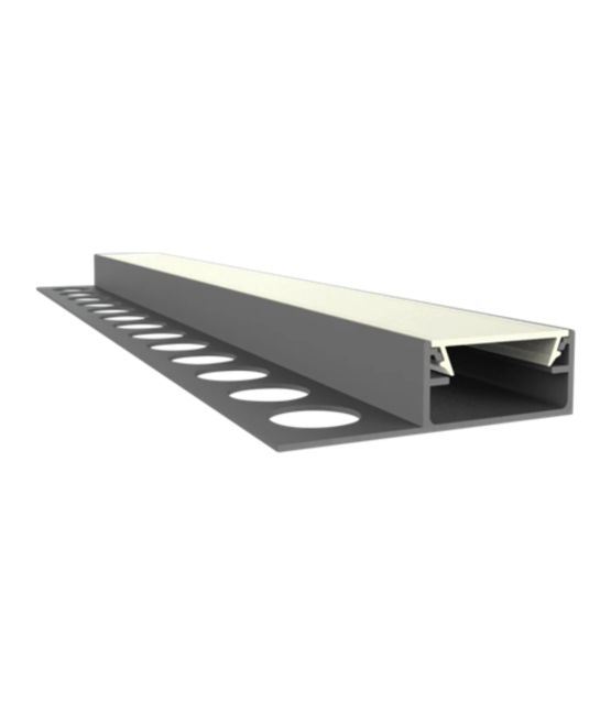 150cm LED tegel en stuc profiel inclusief afdekking 40mm x 10,8mm - STUC300