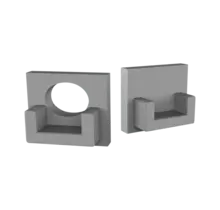 Eindkap zonder kabeldoorvoer voor SLIM308WIT