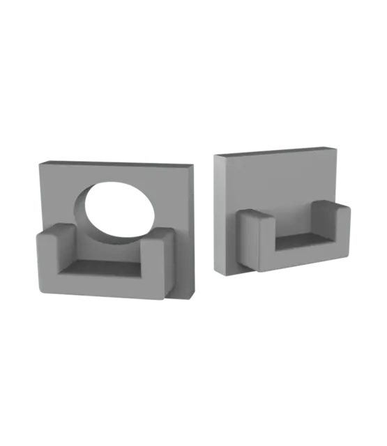 Eindkap zonder kabeldoorvoer voor SLIM308WIT