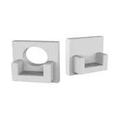 Eindkap met kabeldoorvoer voor SLIM308WIT