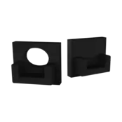 Eindkap met kabeldoorvoer voor SLIM308ZWART