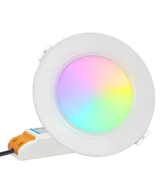 Instelbare ZIGBEE + RF 90-95mm inbouw LED Spot RGBCCT (2700K-6500K) - 6 watt -  FUT066ZR