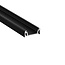 LED profielen Luksus Zwart LED profiel met afdekking 28 mm x 9 mm - 09ZWART