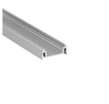 LED profiel met afdekking 24 mm x 9 mm - 09ALU