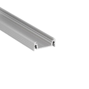 LED profiel met afdekking 24 mm x 9 mm - 09ALU