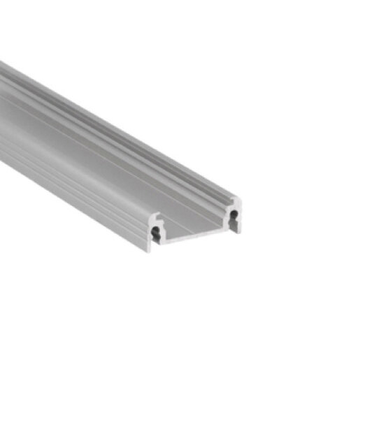 LED profiel met afdekking 24 mm x 9 mm - 09ALU