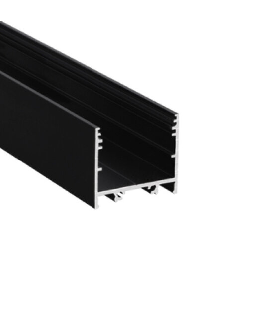 Zwart LED XL profiel 3 meter met lage afdekking 33,4mm x 29,6mm - XL11ZWART