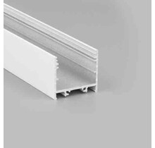 Wit LED XL profiel 2 meter met lage afdekking 33,4mm x 29,6mm - XL11WIT