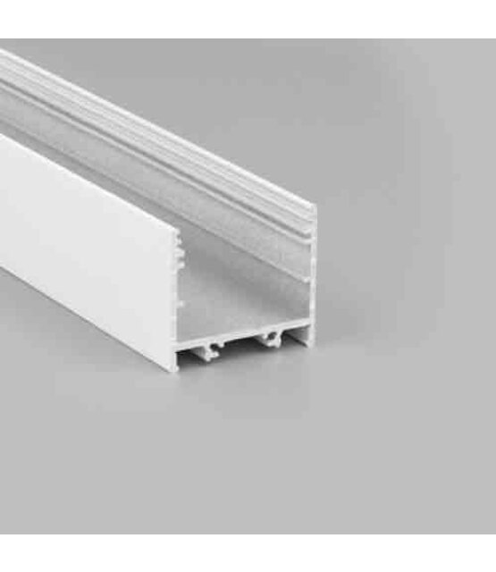 Wit LED XL profiel 2 meter met lage afdekking 33,4mm x 29,6mm - XL11WIT