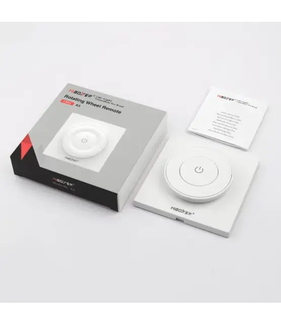 Design wanddimmer voor enkel kleurige en dual white LED strips – Draadloos – Miboxer K3-WIT