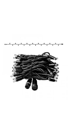 LED lichtsnoer 6 meter – Warm wit 2400K – Zwart snoer – 230V systeem (IP65)