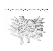 LED kerstlichtsnoer 10 meter – Warm wit 3000K – Wit snoer – 230V systeem (IP65)
