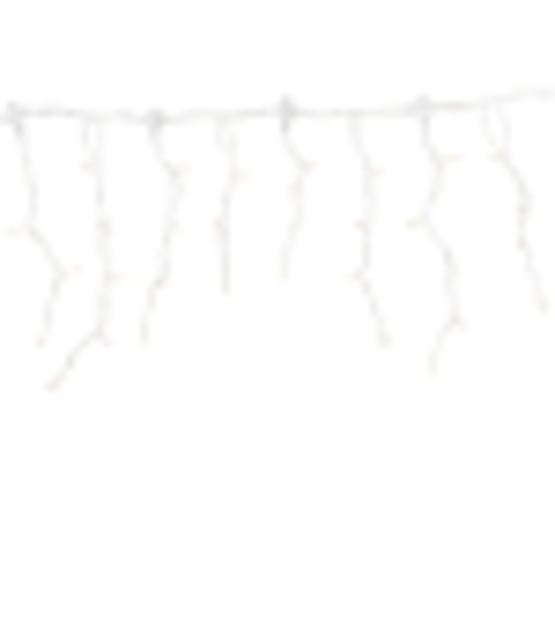 LED ijspegel kerstverlichting 2x0,4m – Warm wit 2400K – Wit snoer – 230V systeem (IP65)