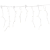 LED IJspegel Kerstverlichting 2x0,4m – Koud Wit 6500K – Wit Snoer – IP65 – 230V