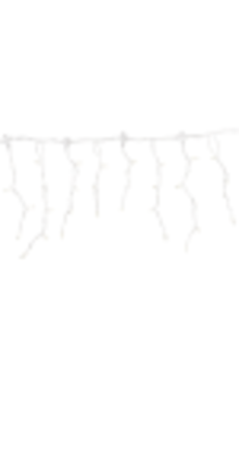 LED IJspegel Kerstverlichting 2x0,4m – Koud Wit 6500K – Wit Snoer – IP65 – 230V