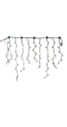 LED ijspegelverlichting 2x0,8m – Warm wit 3000K – Zwart snoer – 230V IP65