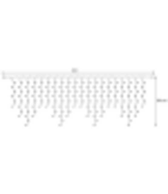 LED ijspegelverlichting 2x0,8m – Warm wit 2400K+ – Wit snoer – 230V IP65