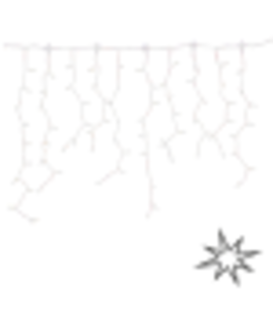 LED ijspegelverlichting 2x0,8m – 3000K & Flikkerend WW – Wit snoer – 230V IP65