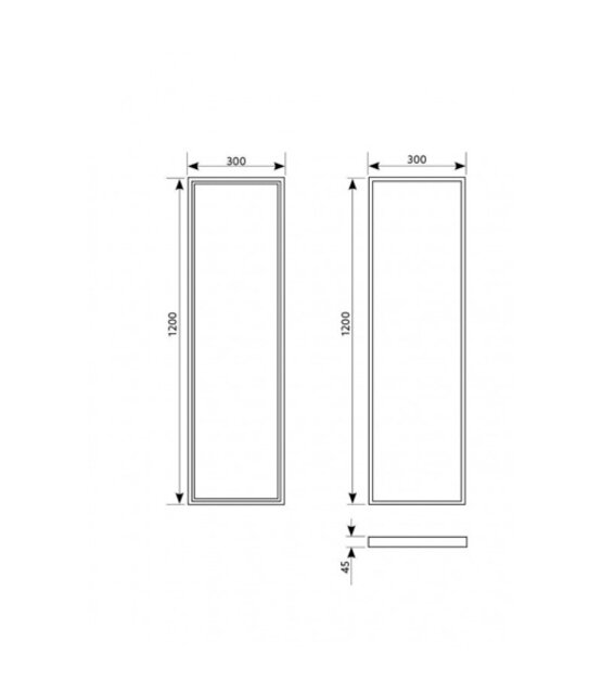 LED paneel - Warm wit - 830 - 3000 kelvin - 30x120cm - 4420 Lumen - 34 watt - Lixero