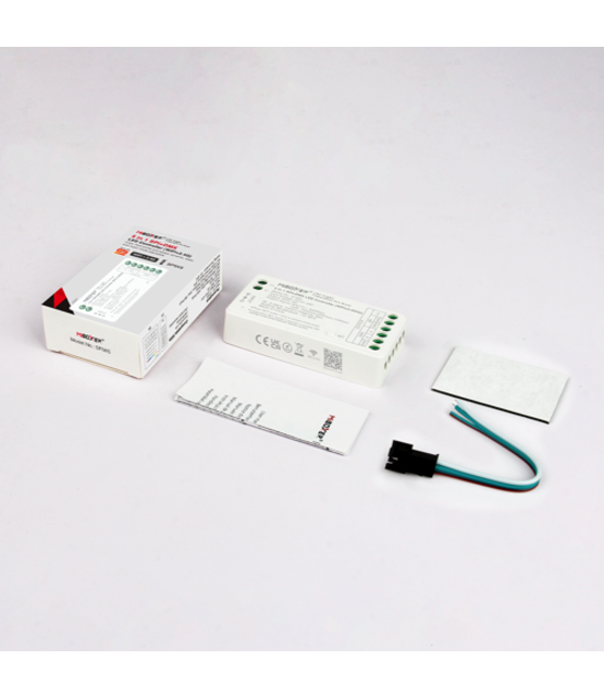 SPI+DMX DIGILED Controller 5-in-1 - Enkelkleurig/RGB/RGBW/RGBWW/RGBCCT 1024 pixel - 5V-12V-24V - Miboxer SPIW5