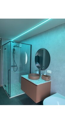 Waterdichte RGBWW LED strip 960 lm/meter 17W IP65 24VDC 5m