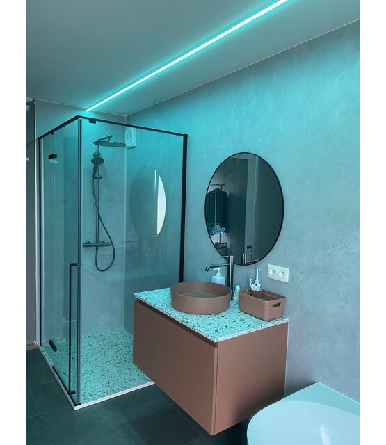 Waterdichte RGBWW LED strip 960 lm/meter 17W IP65 24VDC 5m