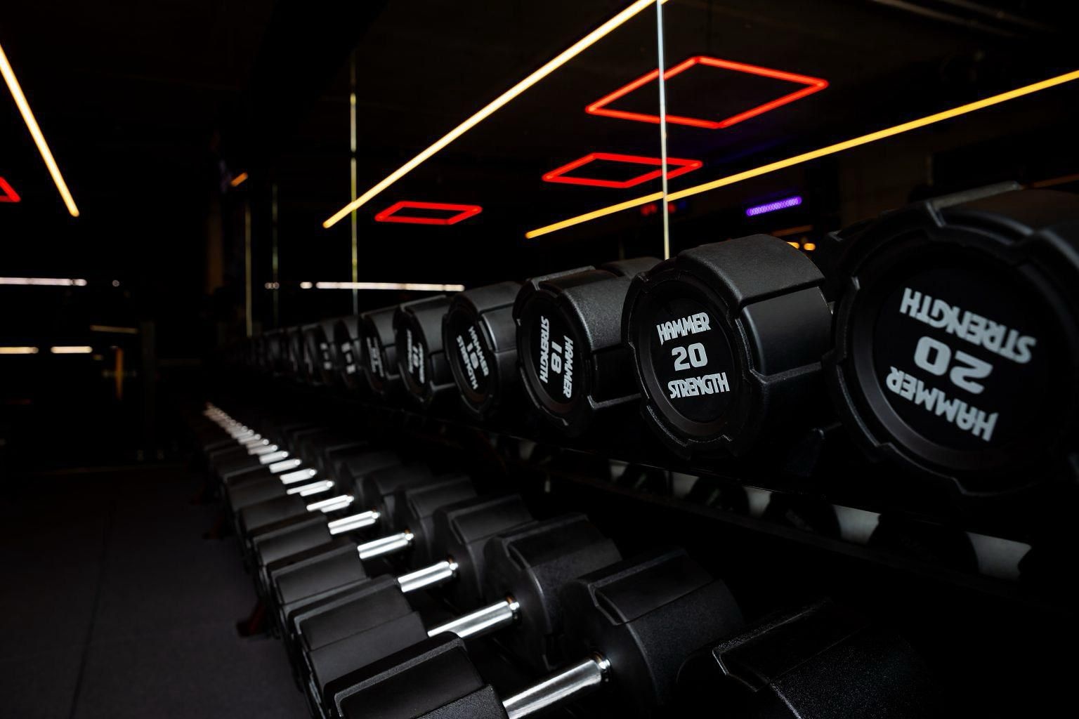 LED-verlichting project Gym Forty Five Amsterdam binnenruimte