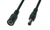 DC 2.5/5.5 mm  verlengkabel voor LED voedingen 100cm - POSDC-Y-PS25-1.0