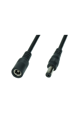 DC 2.5/5.5 mm verlengkabel voor LED voedingen 100cm - POSDC-Y-PS25-1.0