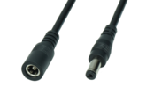 DC 2.1/5.5 mm verlengkabel voor LED voedingen 100cm - POSDC-Y-PS21-1.0