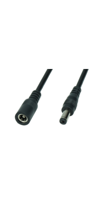 DC 2.1/5.5 mm verlengkabel voor LED voedingen 100cm - POSDC-Y-PS21-1.0
