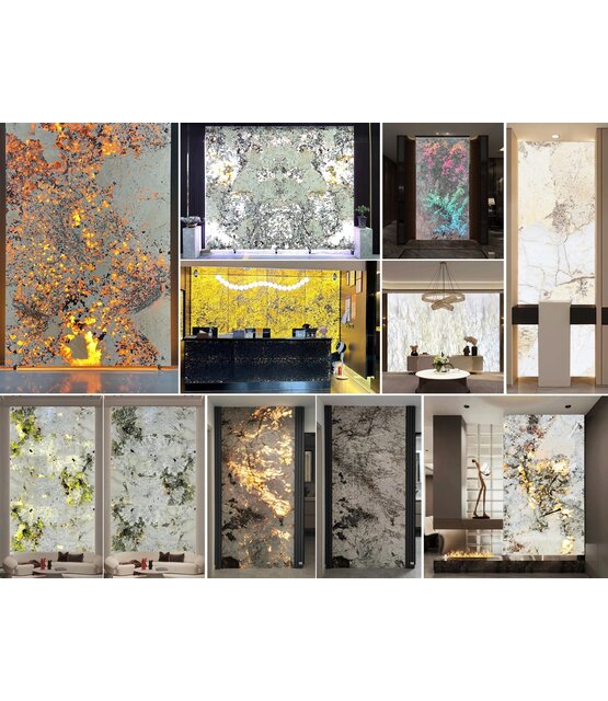 Natuursteen LED verlichting - 506 LED - 4300 LM - Extra Warm wit - 2700 kelvin - Dimbaar - 24 volt IP20 - 25 x 100cm - Koppelbaar LED Sheet