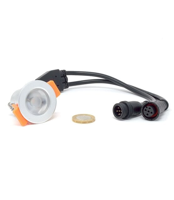 MIBOXER SL4-12 mini LED inbouwspot - RGBW met warm wit - 3 watt - IP66 - gatmaat 33–36 mm