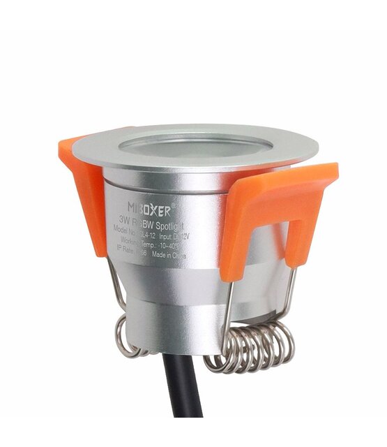 MIBOXER SL4-12 mini LED inbouwspot - RGBW met warm wit - 3 watt - IP66 - gatmaat 33–36 mm