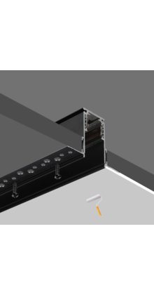 Magnetische railverlichting inbouw - 20 style - 100cm - Zwart