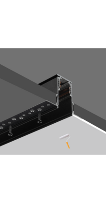 Magnetische railverlichting inbouw - 20 style - 200cm - Zwart
