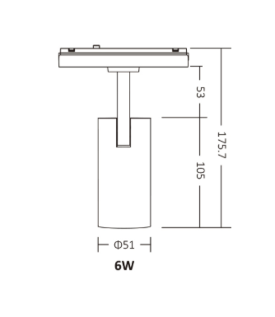 48v magnetische Zigbee RGBCCT LED spot 6 watt - Miboxer Type 26