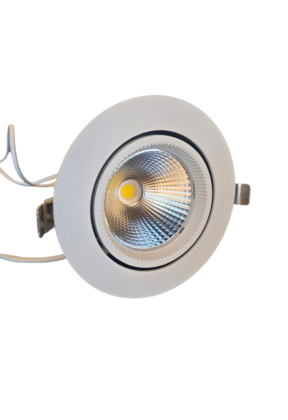 Inbouw kantelbare LED spot - Retail - RN-R wallwasher - Lixero - 3000K warm wit - Wit - Kantelbaar