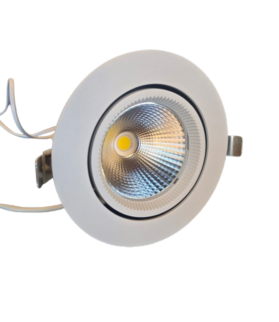 Inbouw kantelbare LED spot - Retail - RN-R wallwasher - Lixero - 3000K warm wit - Wit - Kantelbaar