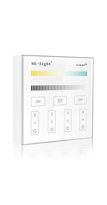 Dual white LED wanddimmer - BEDRAAD - Miboxer T2 wandpaneel