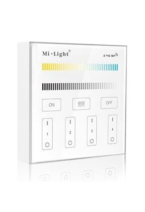 Dual white LED wanddimmer - BEDRAAD - Miboxer T2 wandpaneel