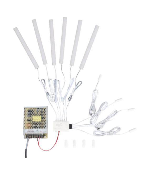 Losse 10 x 30mm magnetische kast - plank - plaat sensor LED - SMC002-Sensor WIT