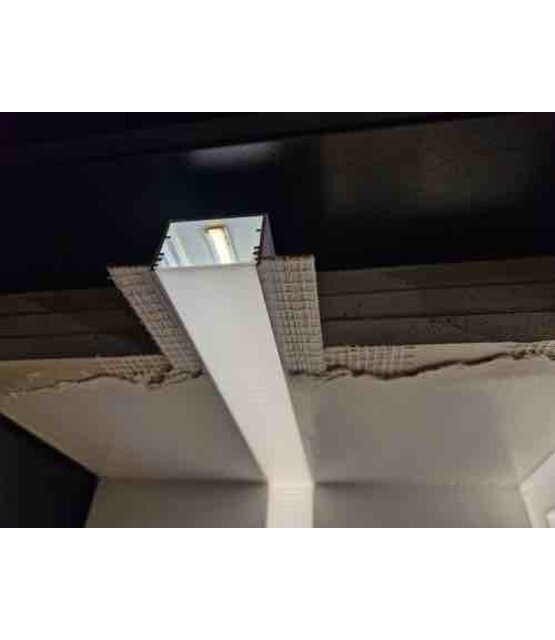 Trimless LED stucprofiel inclusief klikafdekking 33,4 mm x 15,9 mm - XL29TrimlessALU