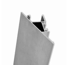 LED wandprofiel met opaal klikafdekking 27.4 mm x 58.4 mm - W13ALU